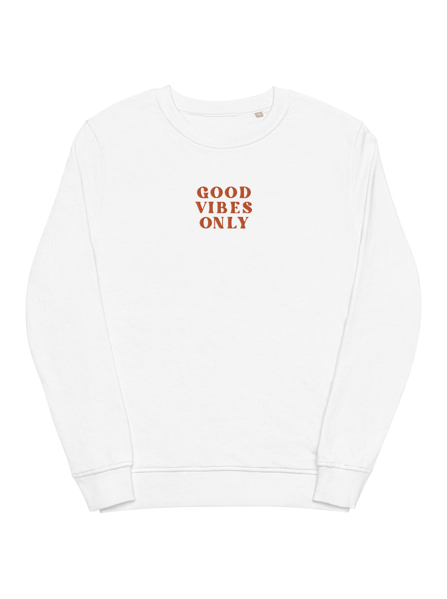 Amii Angel Classic Collection : Good Vibes Only Sweater Hight Quality Embroidered Logo (Organic Cotton)