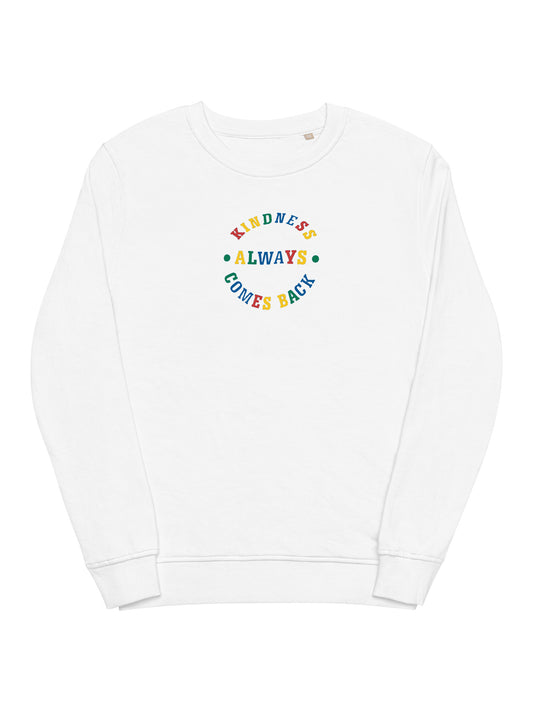 Amii Angel Classic Collection : Kindness Always Comes Back Sweater Hight Quality Embroidered Logo (Organic Cotton)