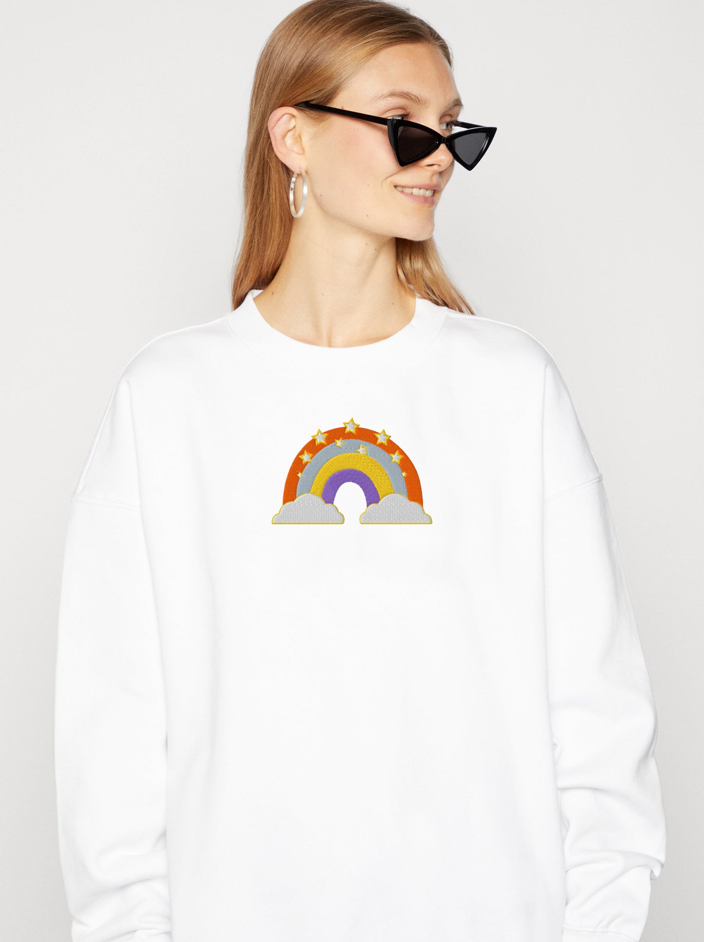 Amii Angel Classic Collection : Rainbow Sweater Hight Quality Stitched Logo (Organic Cotton)