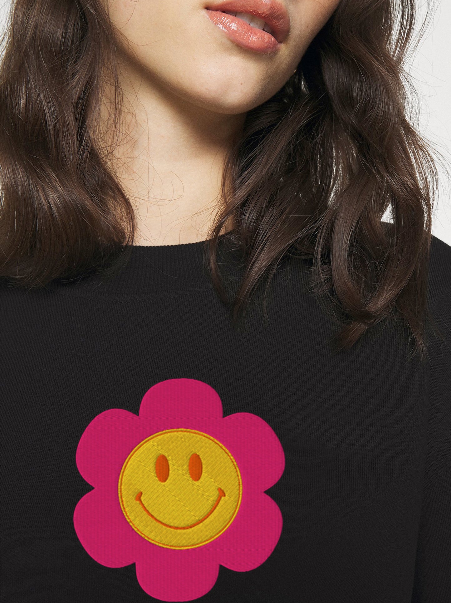 Amii Angel Classic Collection : Happy Flower Sweater Hight Quality Stitched Logo (Organic Cotton)