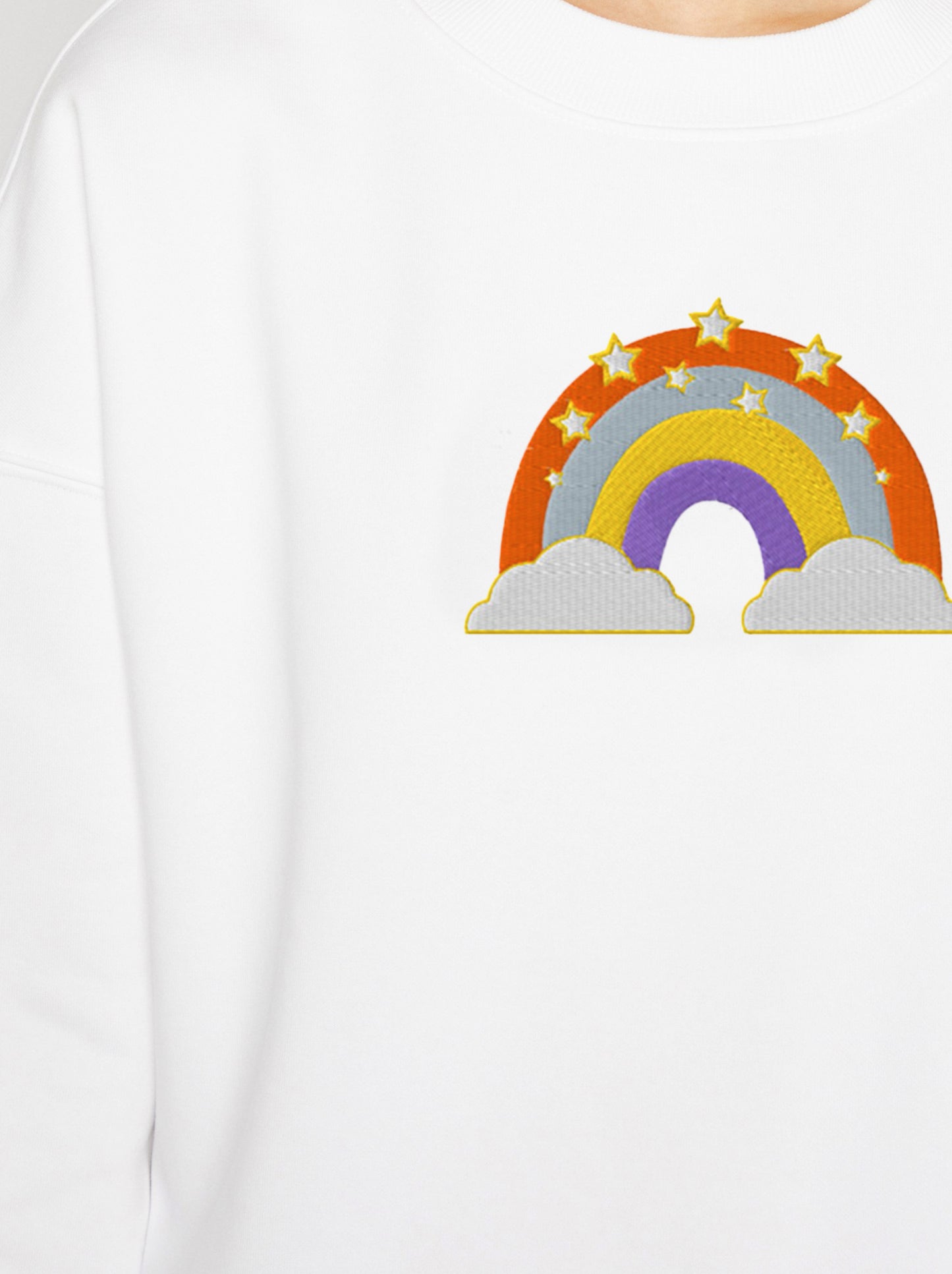 Amii Angel Classic Collection : Rainbow Sweater Hight Quality Stitched Logo (Organic Cotton)
