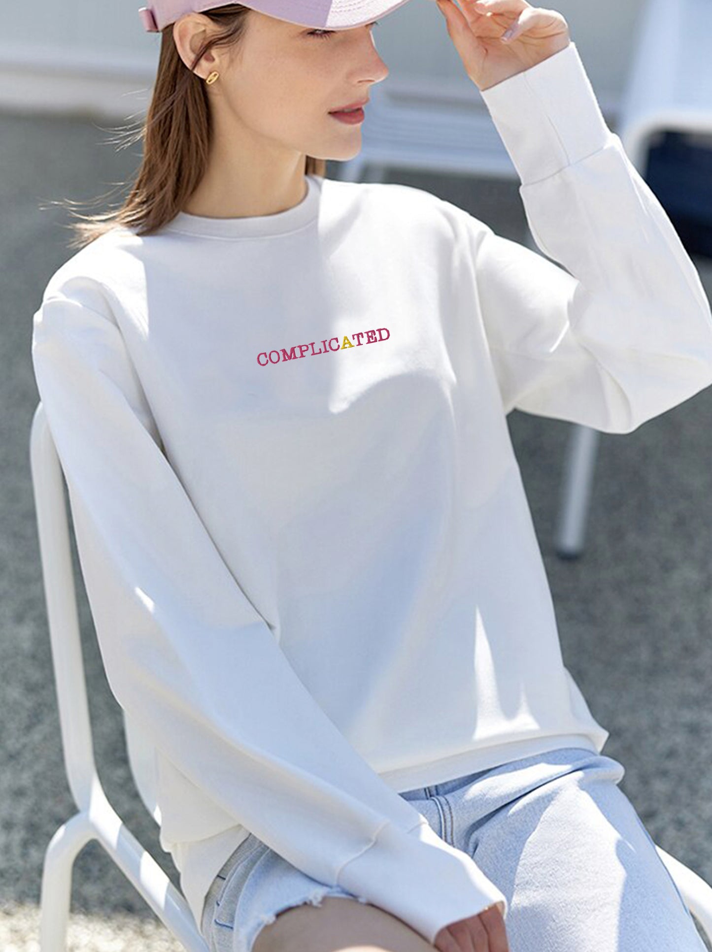 Amii Angel Classic Collection : Complicated Sweater Hight Quality Embroidered Logo (Organic Cotton)