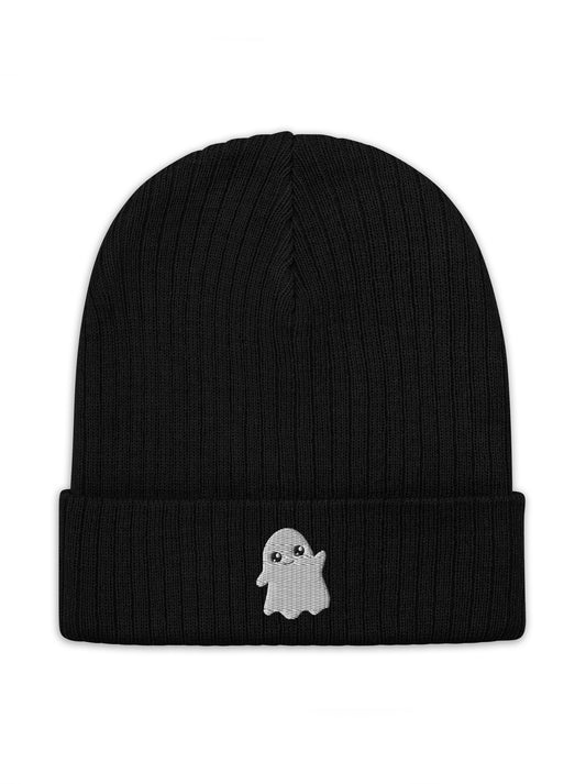 Season Collection : Halloween Ghost Beanie Embroidered Logo (Ecological)
